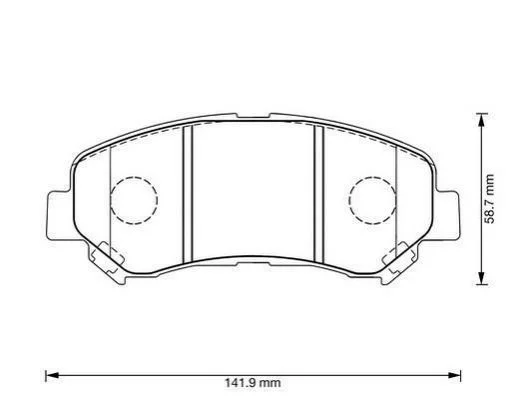 Гальмівні колодки пер. X-Trail/Qashqai 07- JURID 573379J (фото 1)