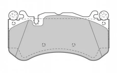 Гальмівні колодки пер. C205/W204/W205/W222/X166/X253/X290 (Brembo) JURID 573425J