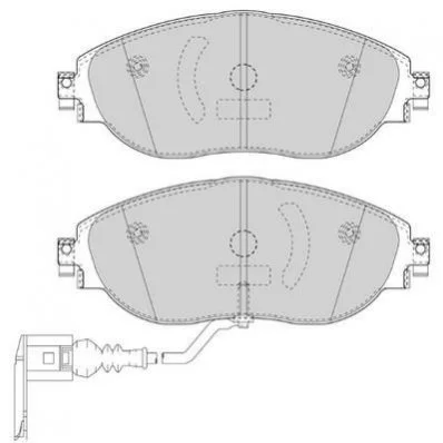 Гальмівні колодки пер. VW Passat 10-/Skoda Octavia 12- (TRW) JURID 573418J (фото 1)