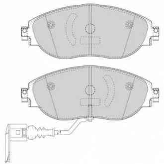 Гальмівні колодки пер. VW Passat 10-/Skoda Octavia 12- (TRW) JURID 573418J