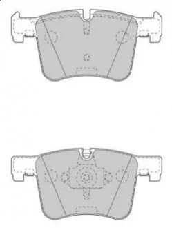 Гальмівні колодки пер. BMW 1/2/3/4/X3/X4 10- JURID 573432J