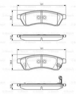 Дисковые тормозные колодки BOSCH 0986495168