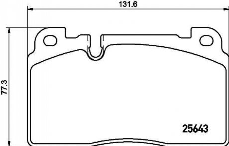 Дисковые тормозные колодки HELLA 8DB355021331