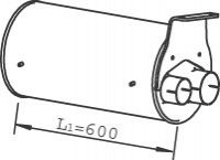 Глушник, випускна система DINEX 49397