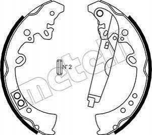 Гальмівні колодки (набір) METELLI 530445