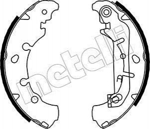 Гальмівні колодки (набір) METELLI 530136