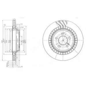 Гальмівні(тормозні) диски DELPHI BG4144 (фото 1)
