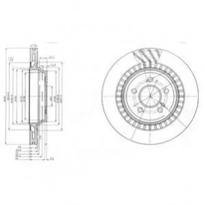 Гальмівні(тормозні) диски DELPHI BG4144