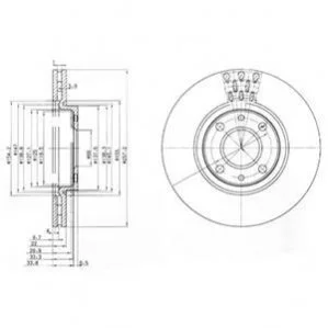 Гальмівні(тормозні) диски DELPHI BG3574 (фото 1)