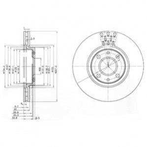 Гальмівні(тормозні) диски DELPHI BG3574 (фото 1)