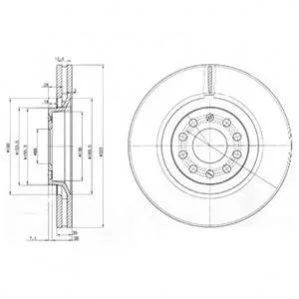 Гальмівні(тормозні) диски DELPHI BG3714