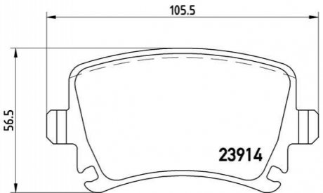 Гальмівні колодки, тюнінг BREMBO P85095X