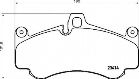 Гальмівні колодки (набір) BREMBO P65032