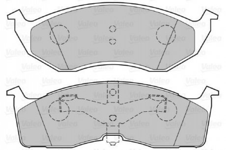 Гальмівні колодки (набір) VALEO 301556