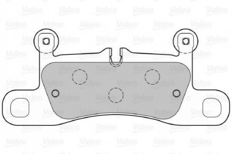 Гальмівні колодки (набір) VALEO 601387