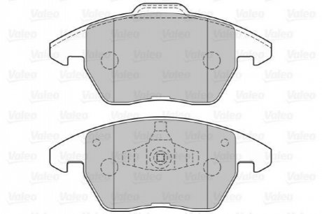 Гальмівні колодки (набір) VALEO 301715
