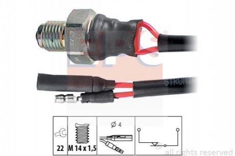 Вимикач фар заднього ходу EPS 1860078