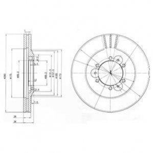 Гальмівні(тормозні) диски DELPHI BG3378