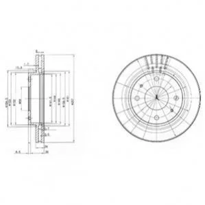 Гальмівні(тормозні) диски DELPHI BG3750