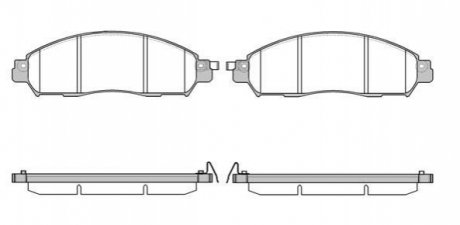Гальмівні колодки (набір) REMSA 161204