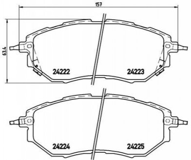 Гальмівні колодки, тюнінг BREMBO P78017X