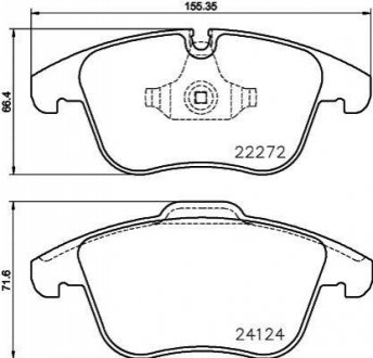 Гальмівні колодки (набір) BREMBO P36030