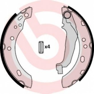 Гальмівні колодки (набір) BREMBO S56507