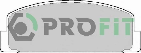 Колодки гальмівні дискові PROFIT 50000372 (фото 1)