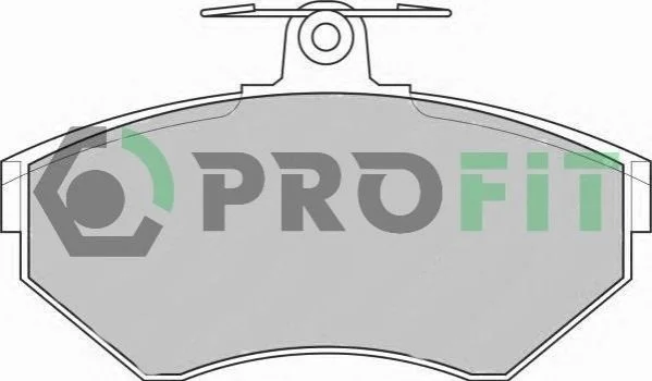 Колодки гальмівні дискові PROFIT 50001312 (фото 1)