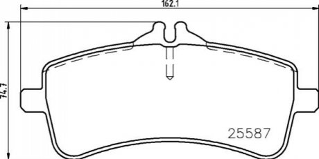 Гальмівні колодки дискові BREMBO P50131