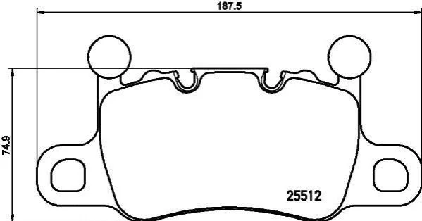 Гальмівні колодки (набір) BREMBO P65038 (фото 1)