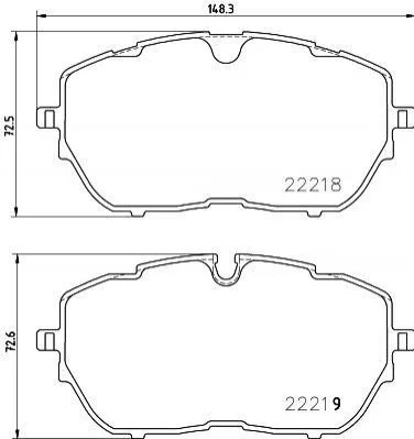 Гальмівні колодки (набір) BREMBO P61128 (фото 1)