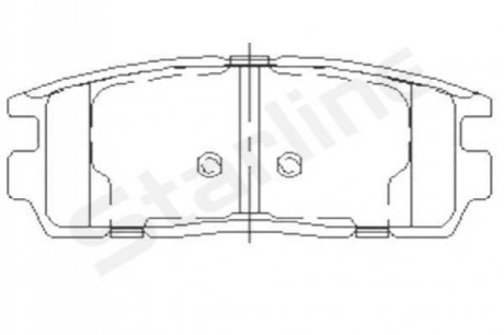 Гальмівні колодки (набір) STARLINE BDS851P