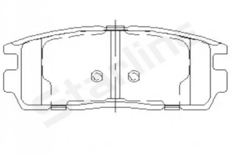 Гальмівні колодки (набір) STARLINE BDS851P
