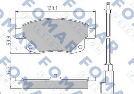 Гальмівні колодки (набір) FOMAR FO925281