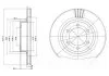Гальмівні(тормозні) диски DELPHI BG4052 (фото 1)