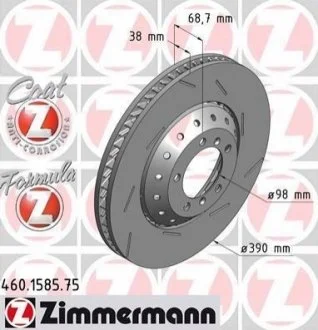 Гальмiвнi диски Formula Z ZIMMERMANN 460158575