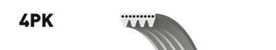 Ремень поликлиновой Gates GATES 4PK703