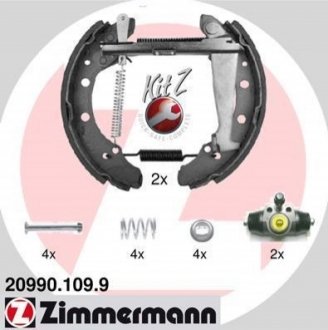 Гальмівні колодки (набір) ZIMMERMANN 209901099