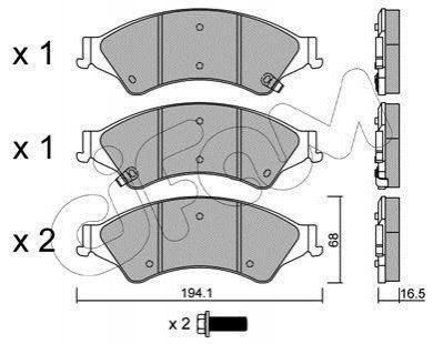 Гальмівні колодки (набір) CIFAM 8229710 (фото 1)
