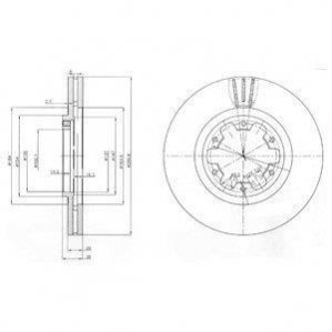 Гальмівні(тормозні) диски DELPHI BG3972