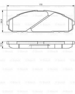 Гальмівні колодки (набір) BOSCH 0986495171