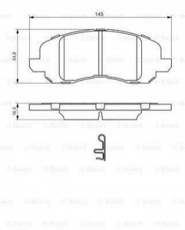 Гальмівні колодки (набір) BOSCH 0986494575