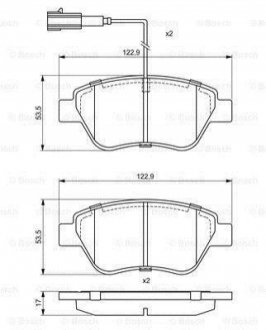 Гальмівні колодки (набір) BOSCH 0986495378