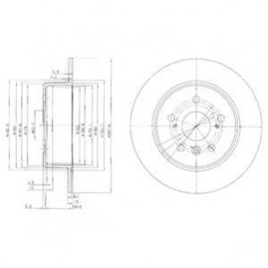 Гальмівні(тормозні) диски Delphi BG3183