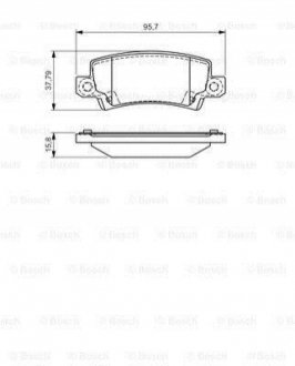 Гальмівні колодки (набір) BOSCH 0986495072 (фото 1)