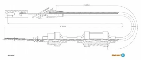 Тросик сцепления Adriauto ADRIAUTO 1101071
