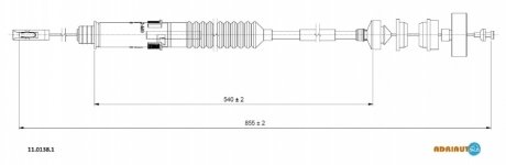 Тросик сцепления ADRIAUTO 1101381