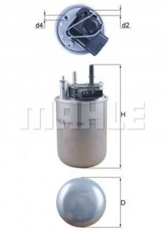 FILTR PALIWA. SZT KNECHT MAHLE / KNECHT KL1048