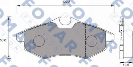 Гальмівні колодки (набір) FOMAR FO924581